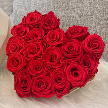 Load image into Gallery viewer, Large Love Box, Red Preserved Roses
