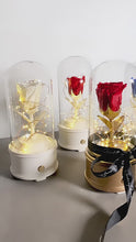 Load and play video in Gallery viewer, Enchanted Rose Bluetooth Speaker, Red Rose
