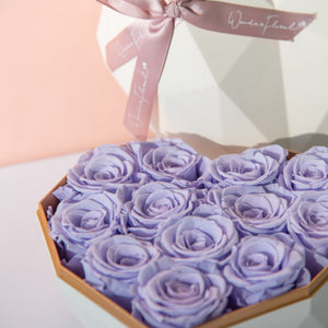Small Heart Box, Preserved Roses