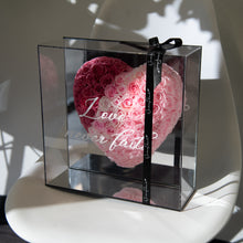 Load image into Gallery viewer, Heart Shaped Rose in Mirror Backing Box - Gradient Pink
