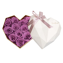 Load image into Gallery viewer, Small Heart Box, Preserved Roses
