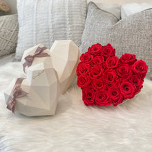 Load image into Gallery viewer, Large Love Box, Red Preserved Roses
