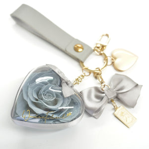 Eternal Rose Photo Keychain