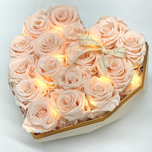 Large Love Box, Blush Pink Preserved Roses